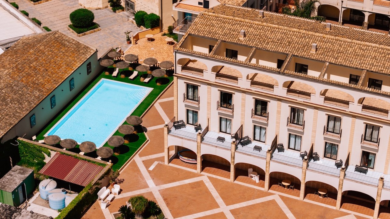 Outdoor pool of the Mahara Hotel, Mazara del Vallo
